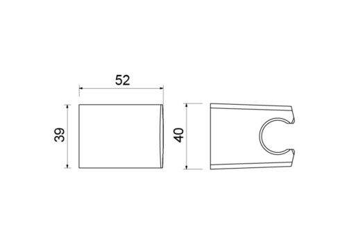 Держатель для душа Aquatek AQ2403MB черный - фото 3