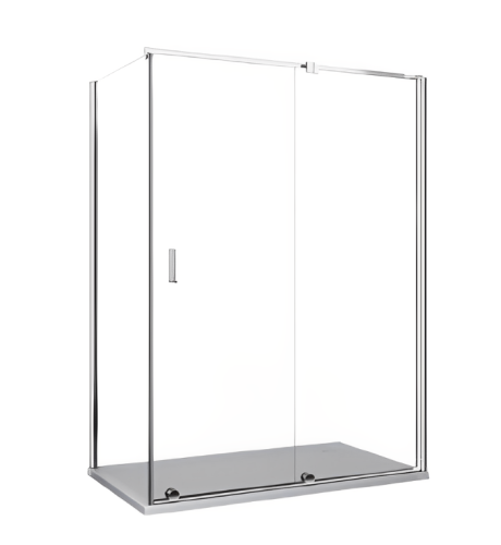 Душевой уголок Cerutti SPA PREMIATA 120-8 120х90 стекло прозрачное профиль хром без поддона - фото 5