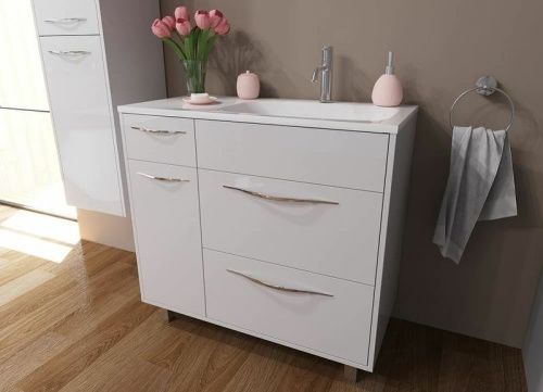 Тумба с раковиной Эстет Barcelona ФР-00003600 90х40 напольная цвет белый - фото 2