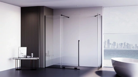 Душевой уголок Veconi Premium Trento PTC50-SP-10080-B-01-C4 100х80 стекло прозрачное профиль черный без поддона