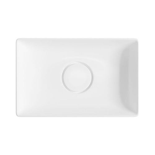 Раковина из сантехнического фарфора Wellsee Pure BY Wellsee 150701000 40х30 накладная цвет белый без отверстий под смеситель - фото 3