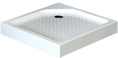 Душевой уголок Royal Bath HP RB80HP-C-CH 80х80 стекло рифленое профиль хром с поддоном - фото 2