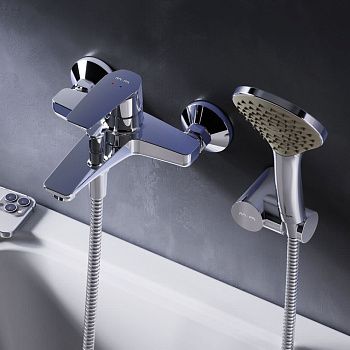 Смеситель для ванны и душа Am.Pm Gem F90A15000 настенный хром