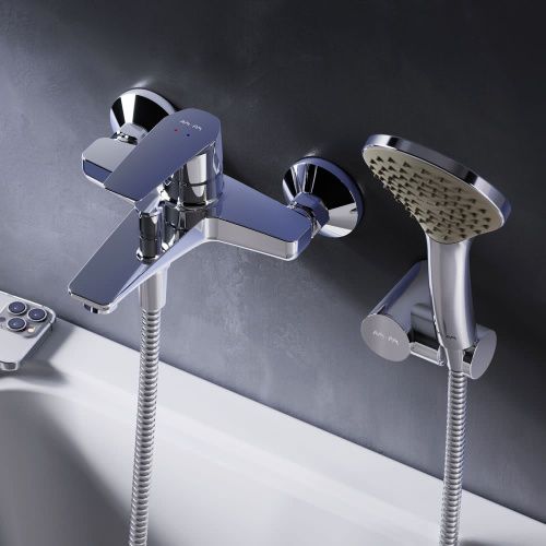 Смеситель для ванны и душа Am.Pm Gem F90A15000 настенный хром