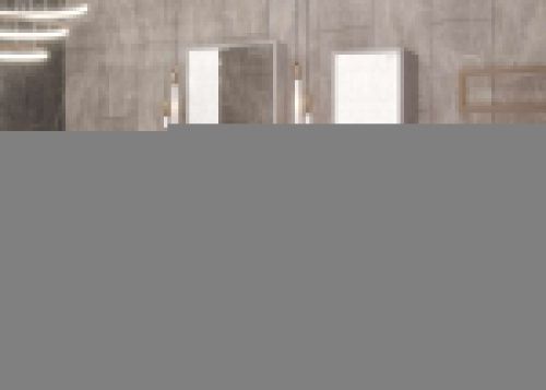 Шкаф-пенал Onika Брендон 403565 40х140 подвесной цвет белый/бежевый - фото 4