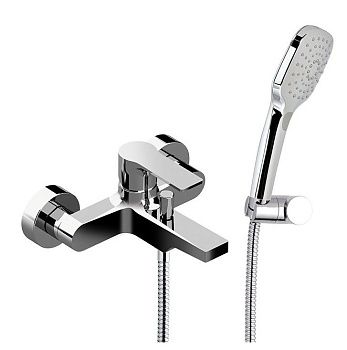 Смеситель для ванны Daniel Reflex RX610-NP настенный никель