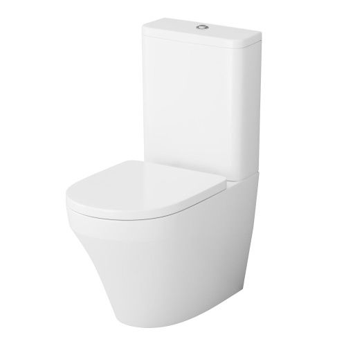 Унитаз напольный с бачком Am.Pm Inspire C508607WH белый без сиденья душевой смыв - фото 2