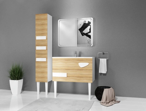 Зеркало с подсветкой 1MarKa Eco У52208 80х70 подвесное - фото 4