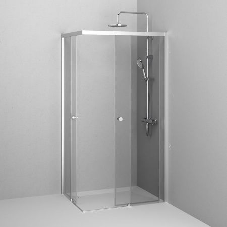 Душевой уголок Am.Pm X-joy W94G-403-100280-MТ1К 100х80 стекло прозрачное профиль хром без поддона