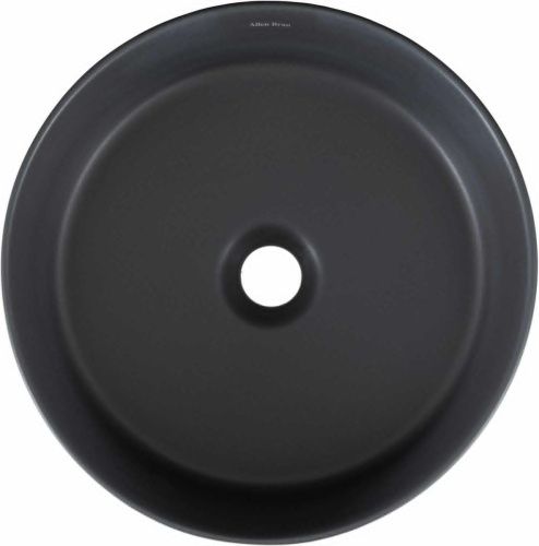 Раковина керамическая Allen Brau Fantasy 4.11032.AN 40х40 накладная цвет черный без отверстий под смеситель - фото 3