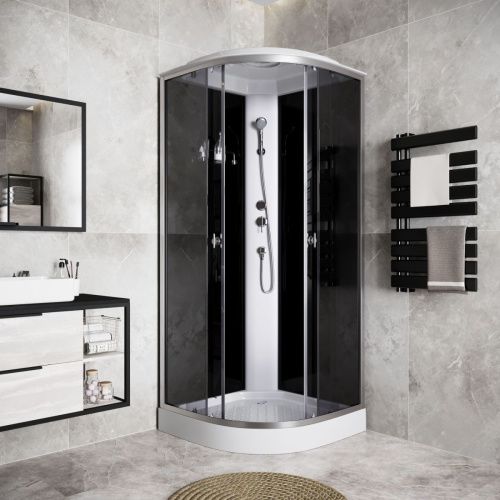 Душевая кабина Niagara Eco E90/13/TN 90х90 четверть круга с крышей ориентация универсальная - фото 3