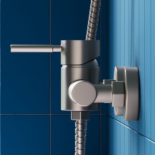 Смеситель для душа Dorff Logic new D3020000SS настенный нержавеющая сталь - фото 4