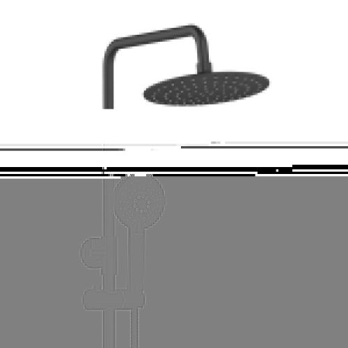 Душевая стойка Agger Brilliant A0393344 настенная цвет черный - фото 4