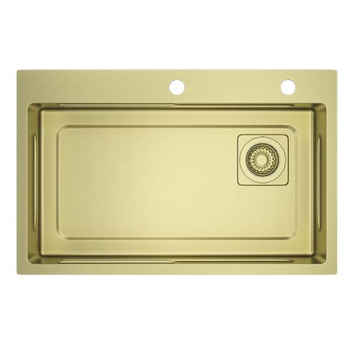 Кухонная мойка Raglo R702 R702.7246.03 70х45 цвет золото поверхность матовая - фото 2