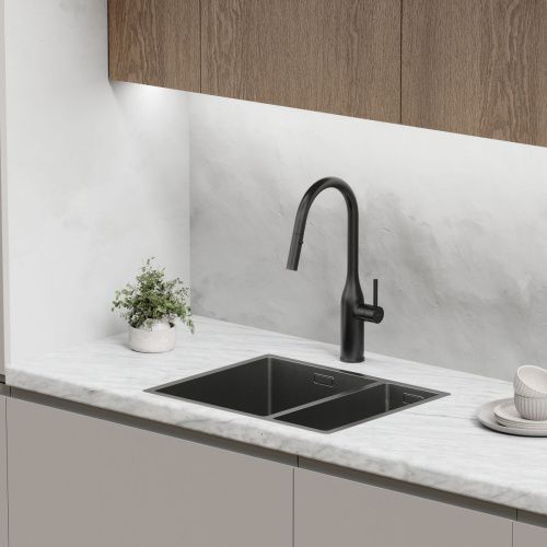 Смеситель для кухни Sancos Grand SC4002MB на мойку черный - фото 5