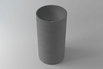 Раковина из искусственного камня Holbi ANDROMEDA 2.02.019.44.4 40х40 напольная цвет серый