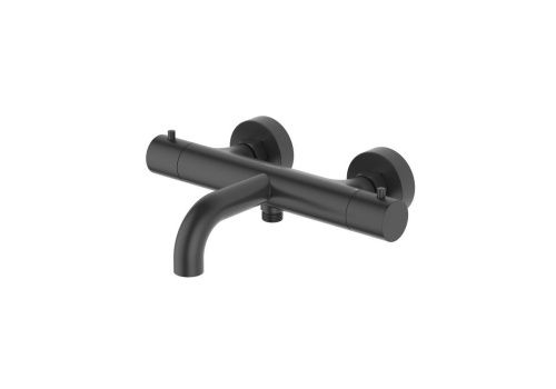 Смеситель для ванны Aquatek ЕВРОПА AQ1343MB настенный черный с термостатом - фото 2