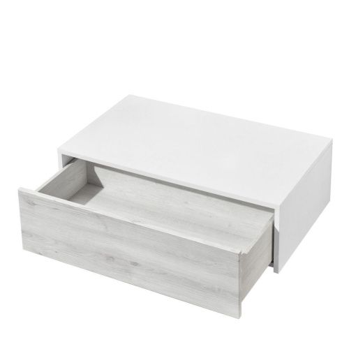 Тумба под раковину Aquaton Сакура 1A236603SKW80 80х50 подвесная цвет серый/белый - фото 2