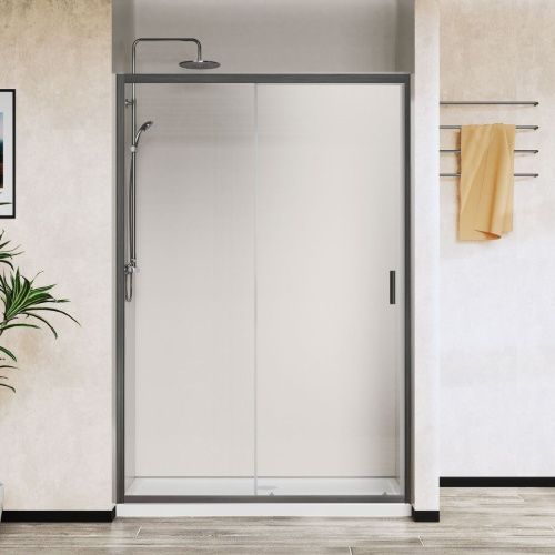 Душевая дверь Vincea City VDS-5CT120CLGM 120х195 стекло прозрачное профиль вороненая сталь