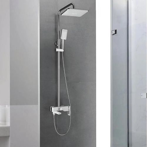 Душевая стойка Shevanik S9036F настенная цвет белый - фото 4