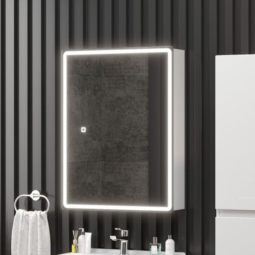 Зеркало-шкаф Onika Орби 206087 60х80 подвесной цвет белый - фото 2