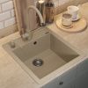Кухонная мойка Uperwood Quartz Premium UPD-07 3910202125 45х50 цвет бежевый поверхность матовая