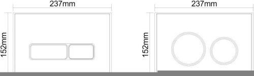 Клавиша смыва механическая Logan AQ AQ-02W цвет белый - фото 5