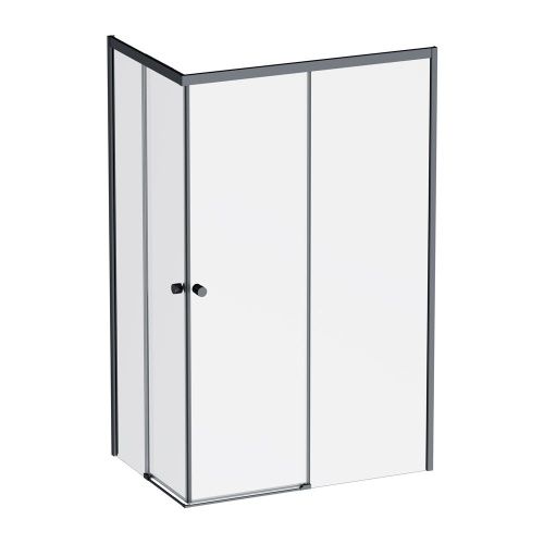 Душевой уголок Am.Pm X-joy W94G-403-120280-BТ1К 120х80 стекло прозрачное профиль черный без поддона - фото 2