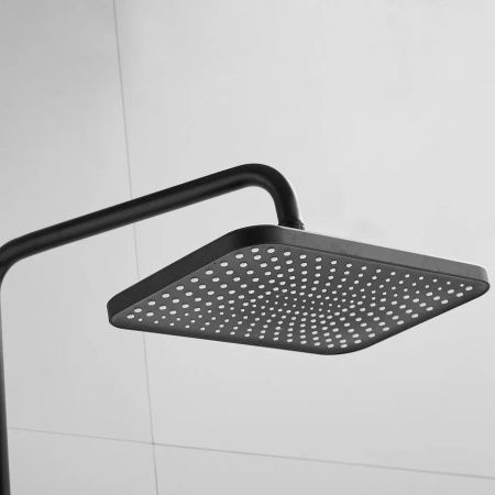 Душевая стойка Shevanik S9136H настенная цвет черный