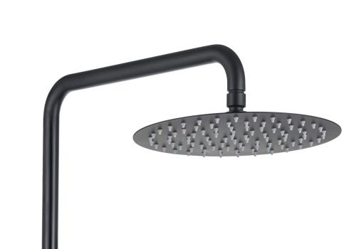 Душевая стойка Aquatek ВЕГА AQ2060MB настенная цвет черный - фото 2