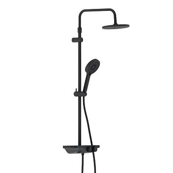 Душевая стойка Damixa Apollo 947730300 настенная цвет черный