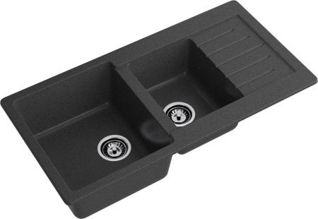 Кухонная мойка Granfest Practik P-980KL графит 100х50 цвет серый поверхность матовая