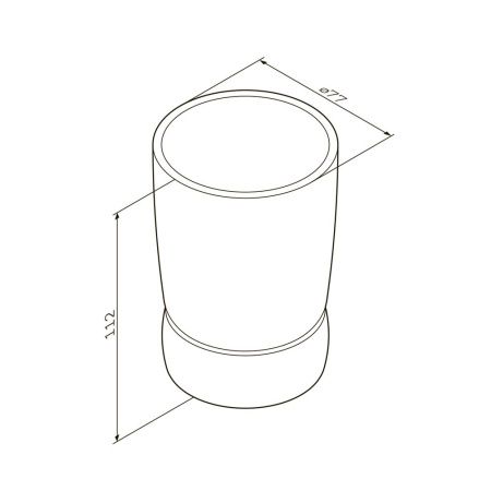Стакан + держатель Am.Pm Sensation A3031300