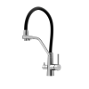 Смеситель для кухни Sancos Nolia SC12003SS на мойку черный/нержавеющая сталь