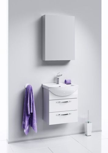 Тумба под раковину Aqwella Y Agr.01.05/2 40х30 подвесная цвет белый - фото 2