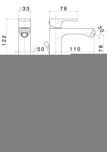 Смеситель Kerama Marazzi OLE 69425KM.01.093 на биде черный - фото 2