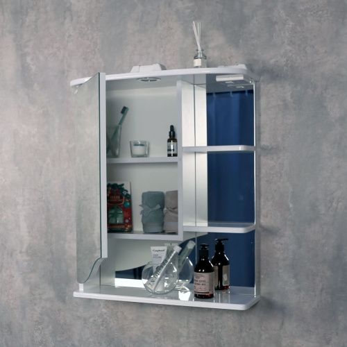 Зеркало-шкаф Onika Виола 206004 60х70 подвесной цвет белый - фото 5