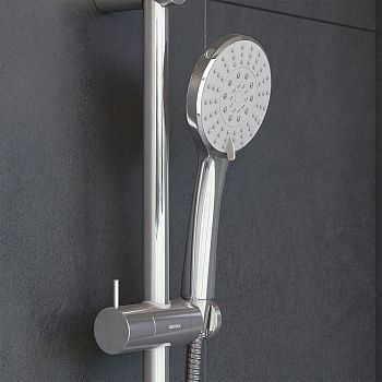 Душевой гарнитур Damixa Palace One 914100000 настенный хром/серый