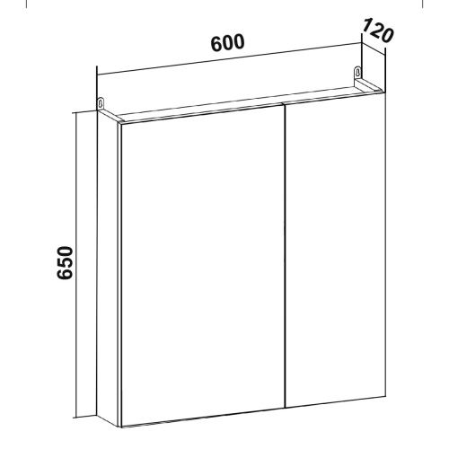 Зеркало-шкаф Runo ЛАДА 00-00001159 60х70 подвесной цвет белый - фото 5
