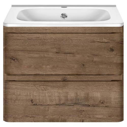 Тумба под раковину Vincea Vico VMC-2V600VO 60х50 подвесная цвет коричневый - фото 5