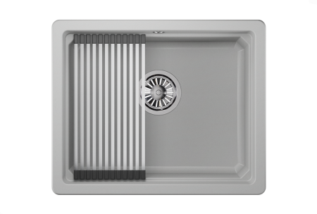 Кухонная мойка Granula Kitchen Space 5501U, АРКТИК 55х45 цвет белый поверхность матовая