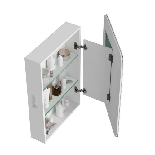 Зеркало-шкаф Alavann Cosmetic ALV1041001 60х80 подвесной цвет белый - фото 3