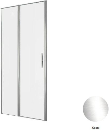 Душевая дверь Allen Brau Priority 3.31028.00 100х200 стекло прозрачное профиль хром - фото 5