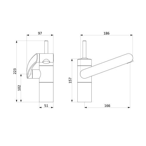 Смеситель Damixa Arc 290217364 на раковину черный - фото 5