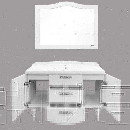 Тумба с раковиной Comforty Монако 00003132224CF 120х50 напольная цвет белый - фото 5
