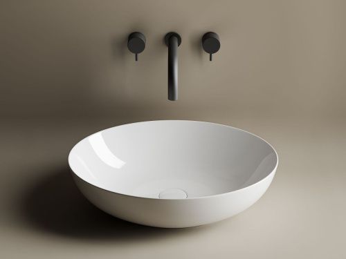 Раковина из сантехнического фарфора Ceramica Nova ELEMENT CN6017 50х40 накладная цвет белый без отверстий под смеситель - фото 3