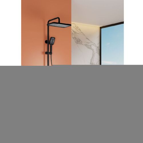 Душевая стойка Raglo R01 R01.26.06 настенная цвет черный с термостатом - фото 3