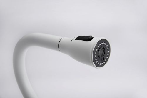 Смеситель для кухни Paulmark LANGE La214212-WH на мойку белый - фото 2