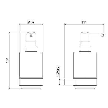 Дозатор Timo Luiro 18539/18
