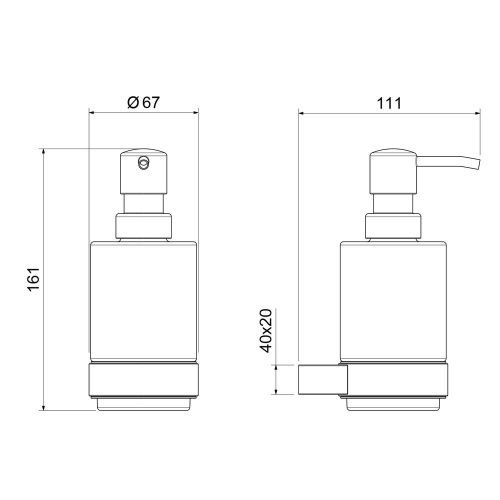 Дозатор Timo Luiro 18539/03 - фото 2
